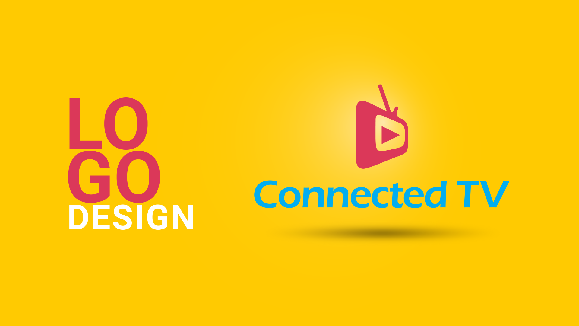 Connected TV logo design